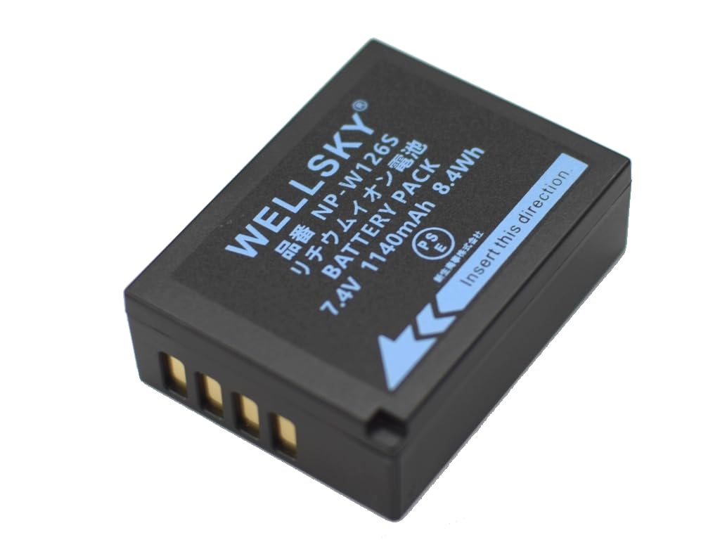 Amazon | WELLSKY NP-W126S NP-W126 互換バッテリー 2個 端子保護