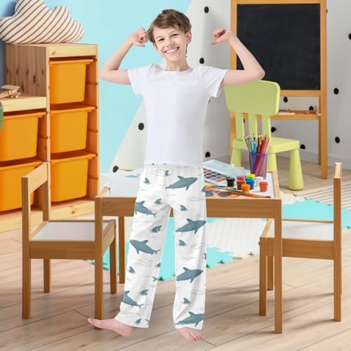 visesunny Boys Joggers Pants Long Lounge Bottoms Youth Animal Pattern Printed Sweatpants Christmas Trousers with Pockets S-XL2