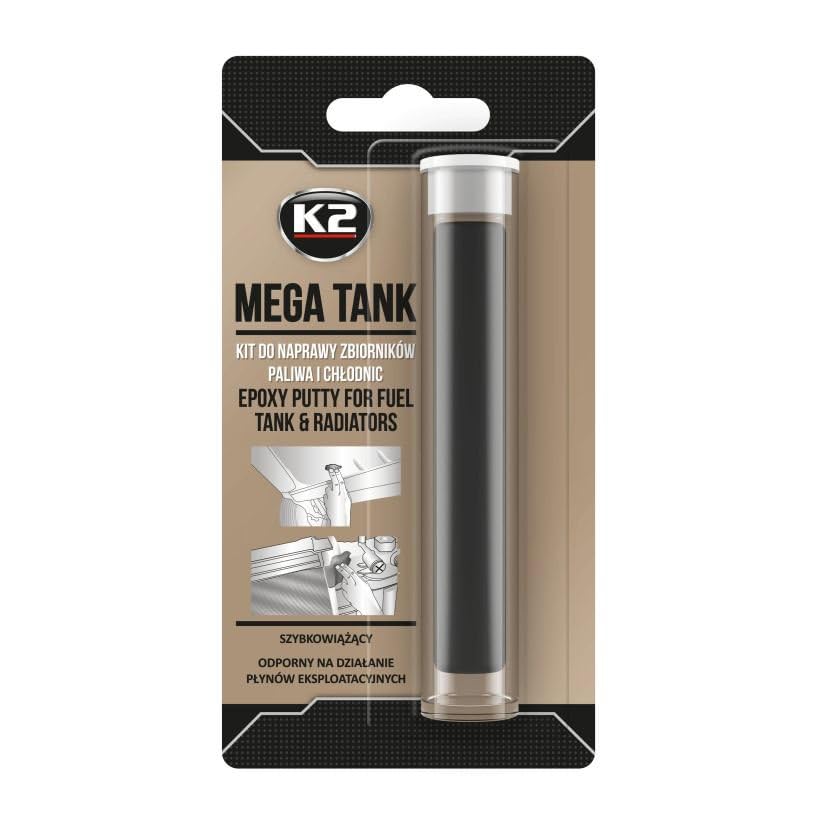 K2 Mega Leaking Car Tank/2 K Epoxy Putty For Fuel Tank Repair Putty - Auto Tank Steel Pla Stilin, 28 g