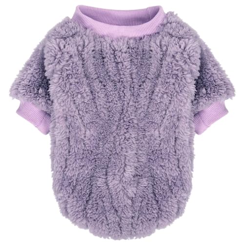 Image of FabriCastle Dog Sweater, 3-Pack Dog Clothes & Coat, Pet Jacket for Small or Medium Dogs Boy or Girl, Soft and Warm Cat Sweaters Doggy Apparel Costumes Christmas (Lavender,Pink,Butter Yellow, X-Large)