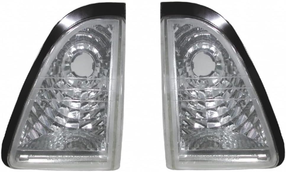 ACK For Ford Mustang 1987 1988 1989 1990 1991 1992 1993 Parking Light Diamond Design Pair Set | DOT Certified | FO2522104