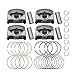 Mievlyo Engine Piston & Pin & Piston Ring Kit Fit for Hyundai Sonata Tucson for Kia Optima Sportage 2.4L 2011-2019, Replace 23040-2G200 23040-25200 23410-25201