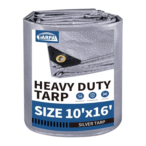 TARPAL 10x16 tarp,Heavy Duty Tarp 14mil Silver...