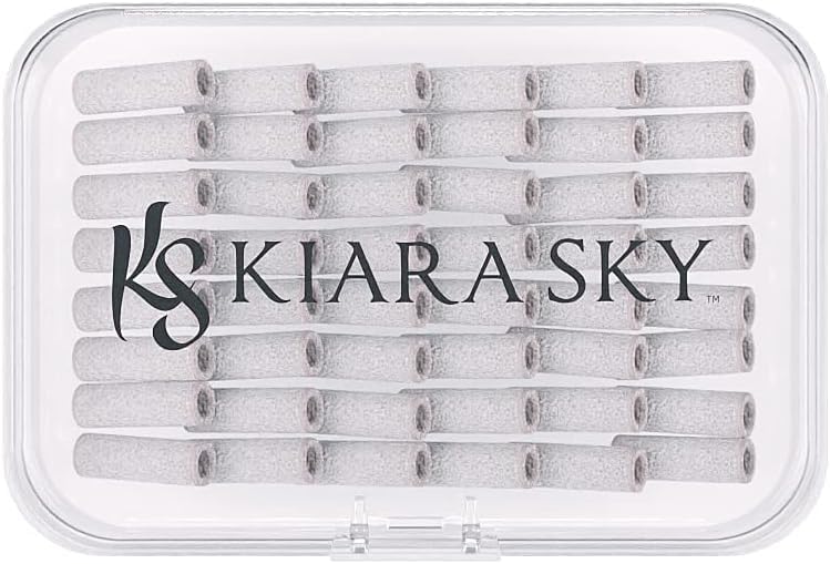 Kiara Sky Small Sanding Bands | FINE Grit | White | for use with 3.1 MM Mandrel Drill Bit | 50 Pieces