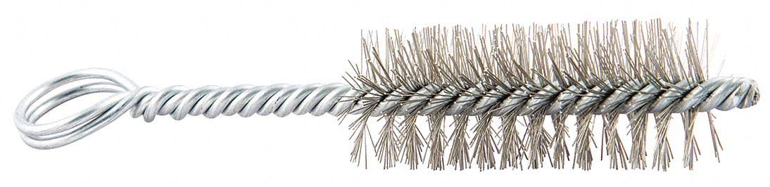 1 in Manual Tube Brush, 1 in Brush, 1 Ea, Single Shank, 3 1/2 in Overall Length,20400005823