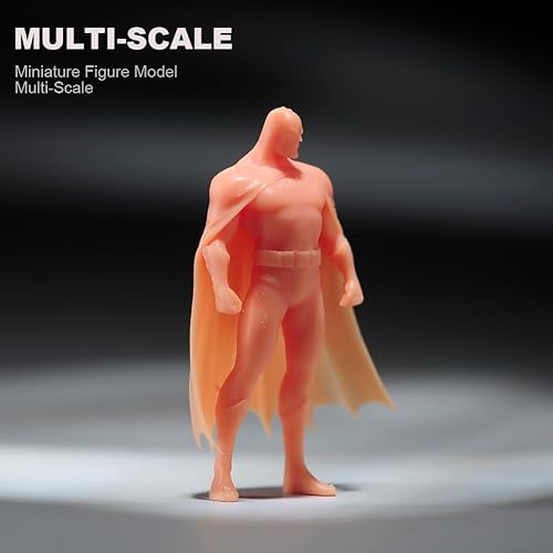 Miniatura 4 de Figuras en miniatura sin pintar, estrella de cine de resina, figura de acción de personas pequeñas, modelo de muñeca de diorama para automóviles,