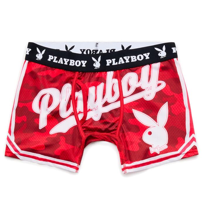 PacSun Playboy Men's Red Camo Varsity Boxer Briefs