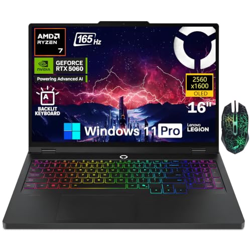 Image of Lenovo Legion Pro 5 16 inch Gaming Laptop GeForce RTX 5060 AMD Ryzen 7 8745HX