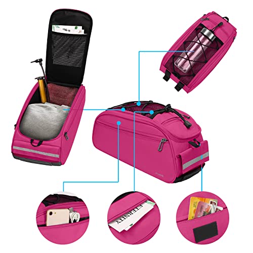 image for MOSISO Bike Rack Bag, Waterproof Bicycle Trunk Pannier Rear Seat Pouch