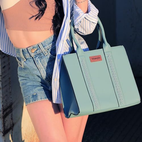 Image of Wrangler 3PCS Purses for Women Tote Bag Crossbody Handbag and Wallet Set with Guitar Strap