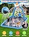 Octaplay Splash Pad for Kids & Dogs, 102x87'' Large Sprinkler Pad Water Toys with Basketball Hoop, Thickened Non-Slip Splash Mat, Foldable Play Pool & Outdoor Summer Toys Ages 4-12 (102