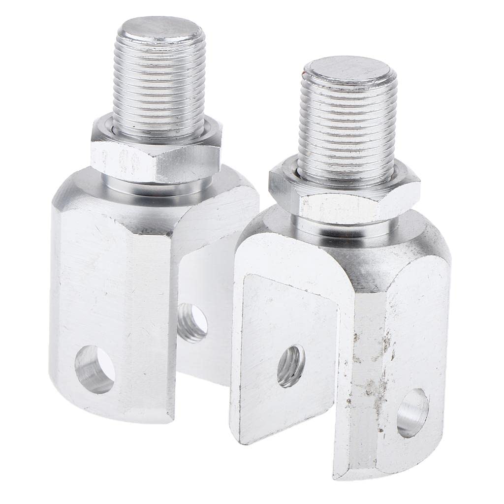 CALANDIS® Universal U Fork End Motorcycle Scooter Shock Absorber Accessories Silver-image-4