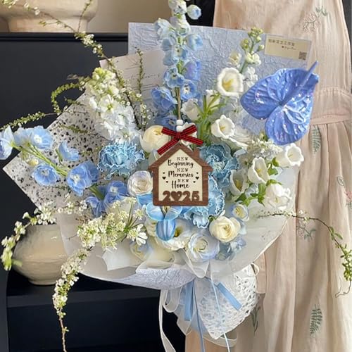 New Home Gifts, House Warming Gifts New Home, 2025 Unique Renting and Moving Gift Ideas, Double Layer Wooden Material, Housewarming for Women, Housewarming Décor, Homeowners Hanging Ornaments - Image 6