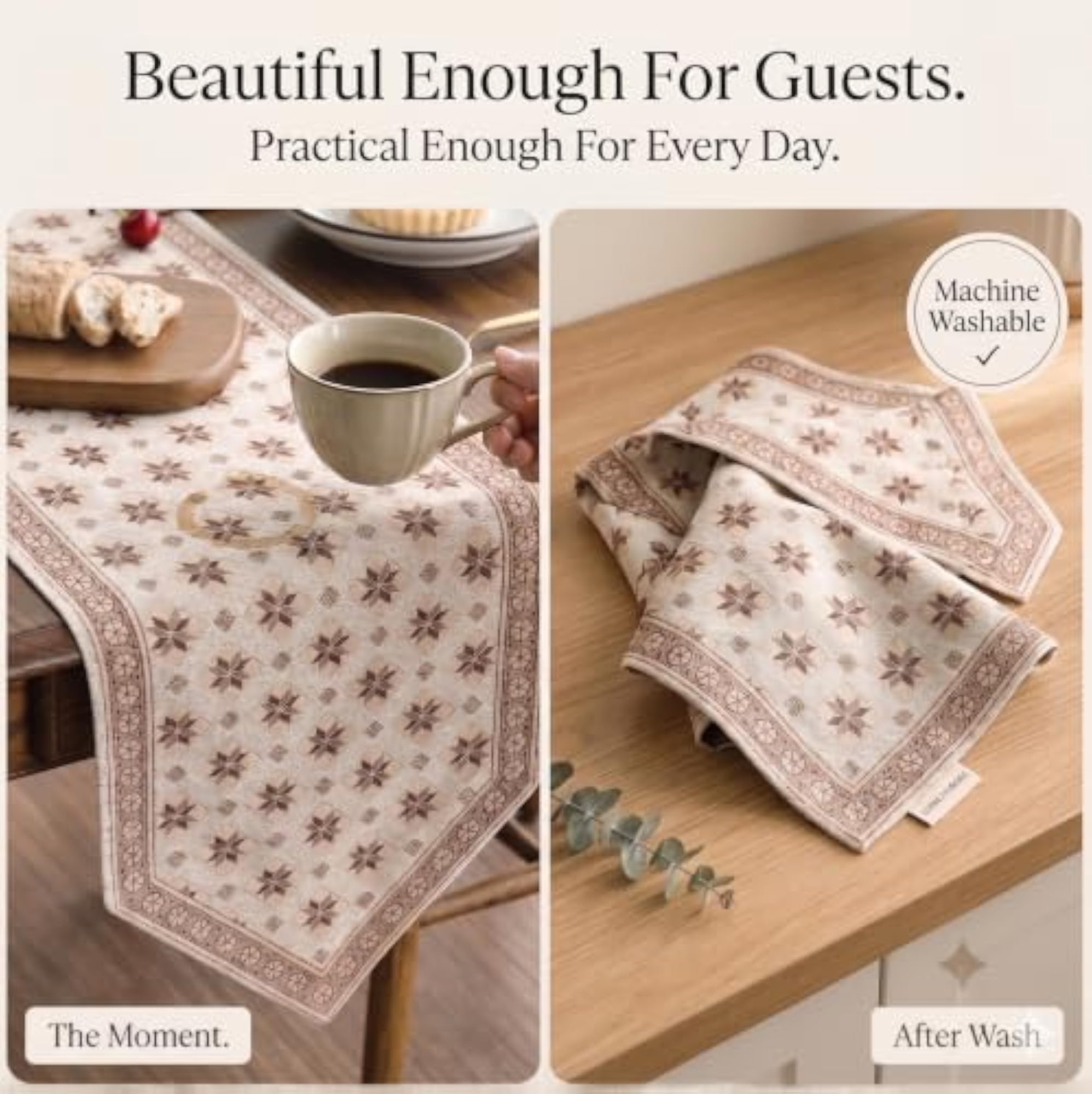 Premium Viscose Rayon Dining Table Runner for 4 Seater