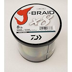 Daiwa J-Braidx8 Ligne tressée Vert foncé