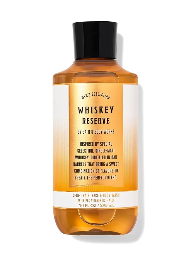 Bath & Body Work Whiskey Reserve Men's 3-In-1 Hair, Face and Body Wash