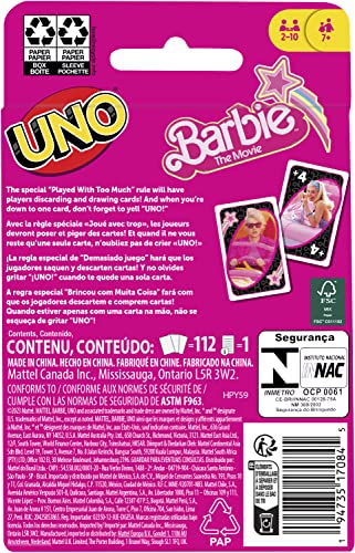 Jeu de société Uno Barbie Le Film - vue 7