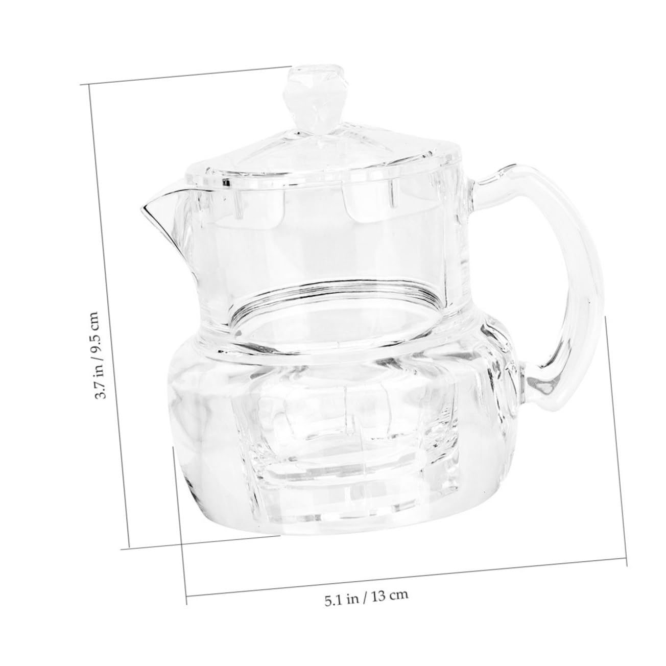 Cabilock 2pcs Honey Jar Dispenser Versatile Syrup Container for Kitchen Leakproof Acrylic Design for Honey Jam and Liquid Food Storage