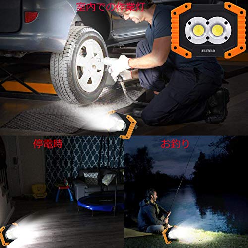 GRACETOP LED Work Light 20W Portable Lighting, IP65 Waterproof Emergency Lamp Job Site Lighting suport AA Battery - Image 6