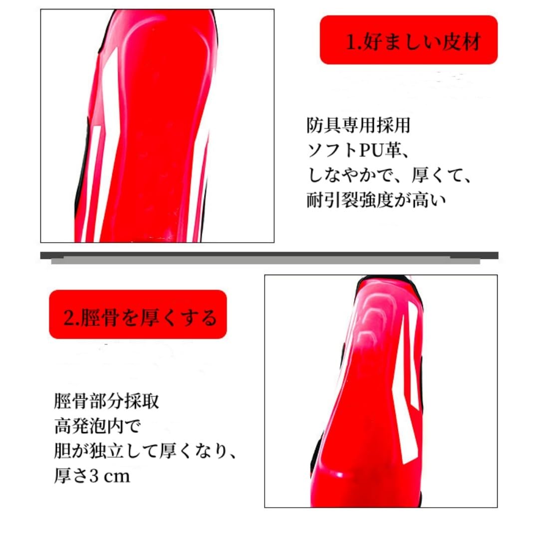 Amazon | あつさを増す シンガード レッグガード キックボクシング