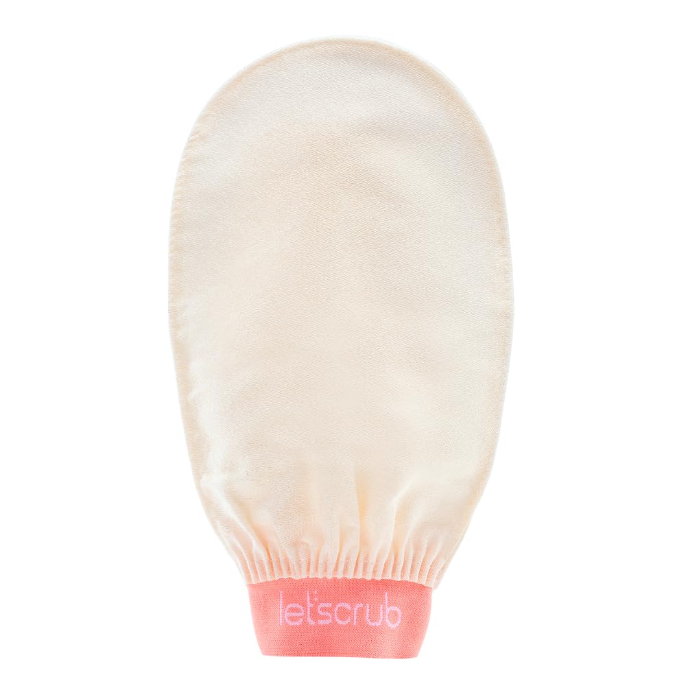 Ekru Banyo Duş Kesesi Peeling Eldiveni%100 Floş Ipek Normal Ciltler Için