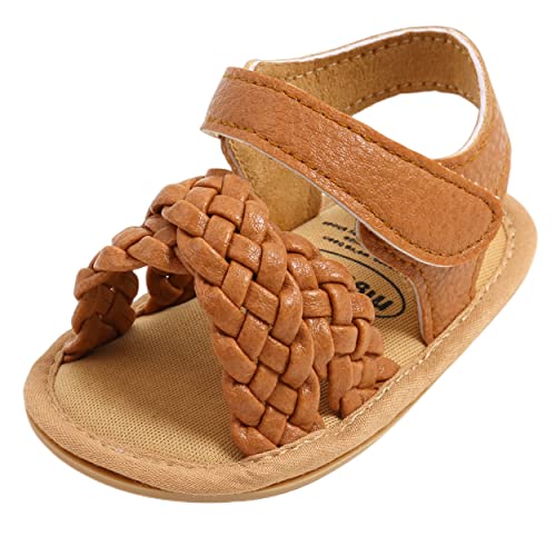 Image of Slivery Color Baby Girls Sandals Summer Shoes Outdoor First Walker Toddler Girls Shoes For Summer
