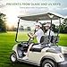 10L0L Folding Down Clear Golf Cart Windshield for Yamaha G14 G16 G19(1995-2003) Models Gas or Electric Golf Cart