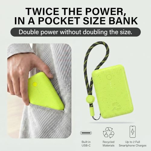 Image of Nimble Champ Portable Charger, 10000mAh Power Bank, 20W Dual USB-C Charging
