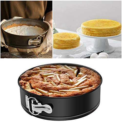 image for MASSUGAR 9 Inch Springform Pan Nonstick - Cheesecake Pan with Removabl