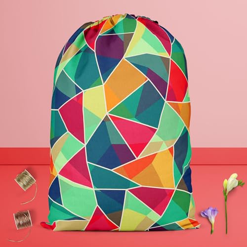 Image of ArtzFolio Mosaic D1 | Reusable Sack Bag | Bag for Gym, Storage, Vegetable & Travel