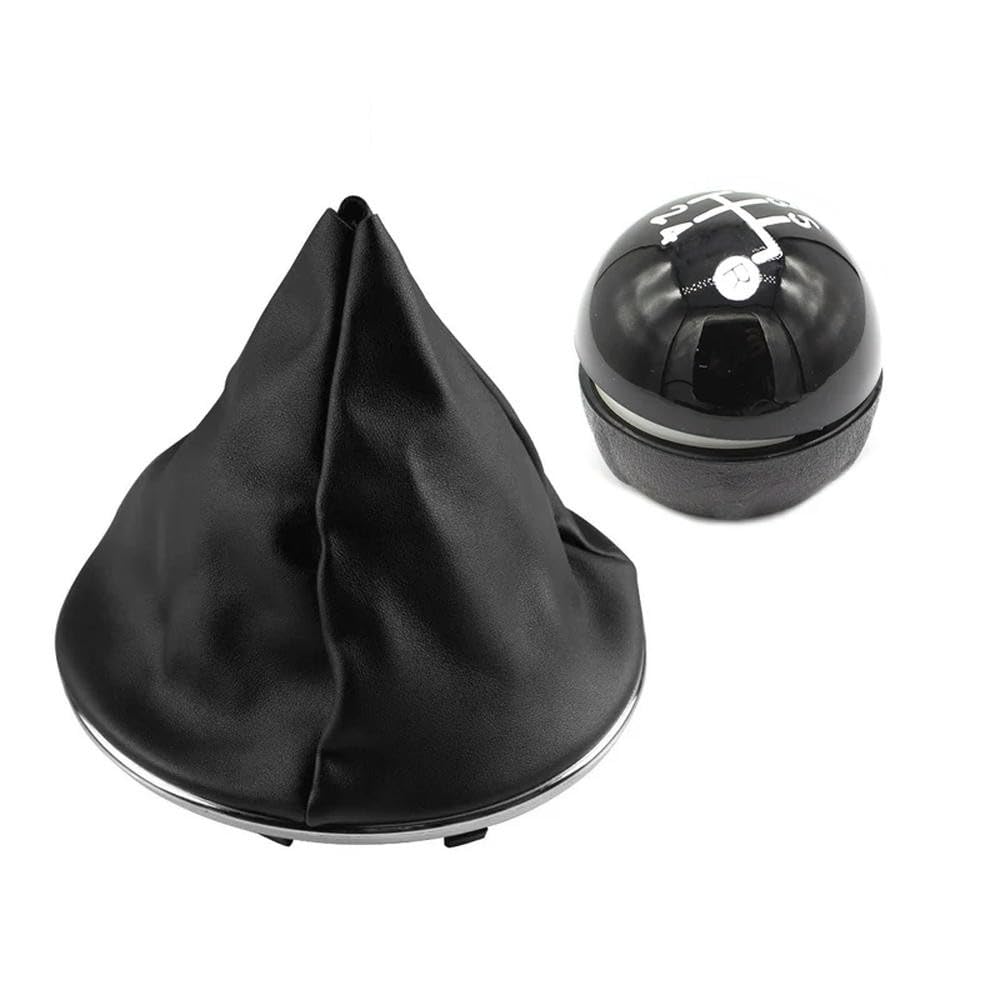 GZNBB Car Manual Gear Shift Knob Boot Cover Gaiter Lever Shifter Handle Stick, for Fiat 500 500C 2007-2018