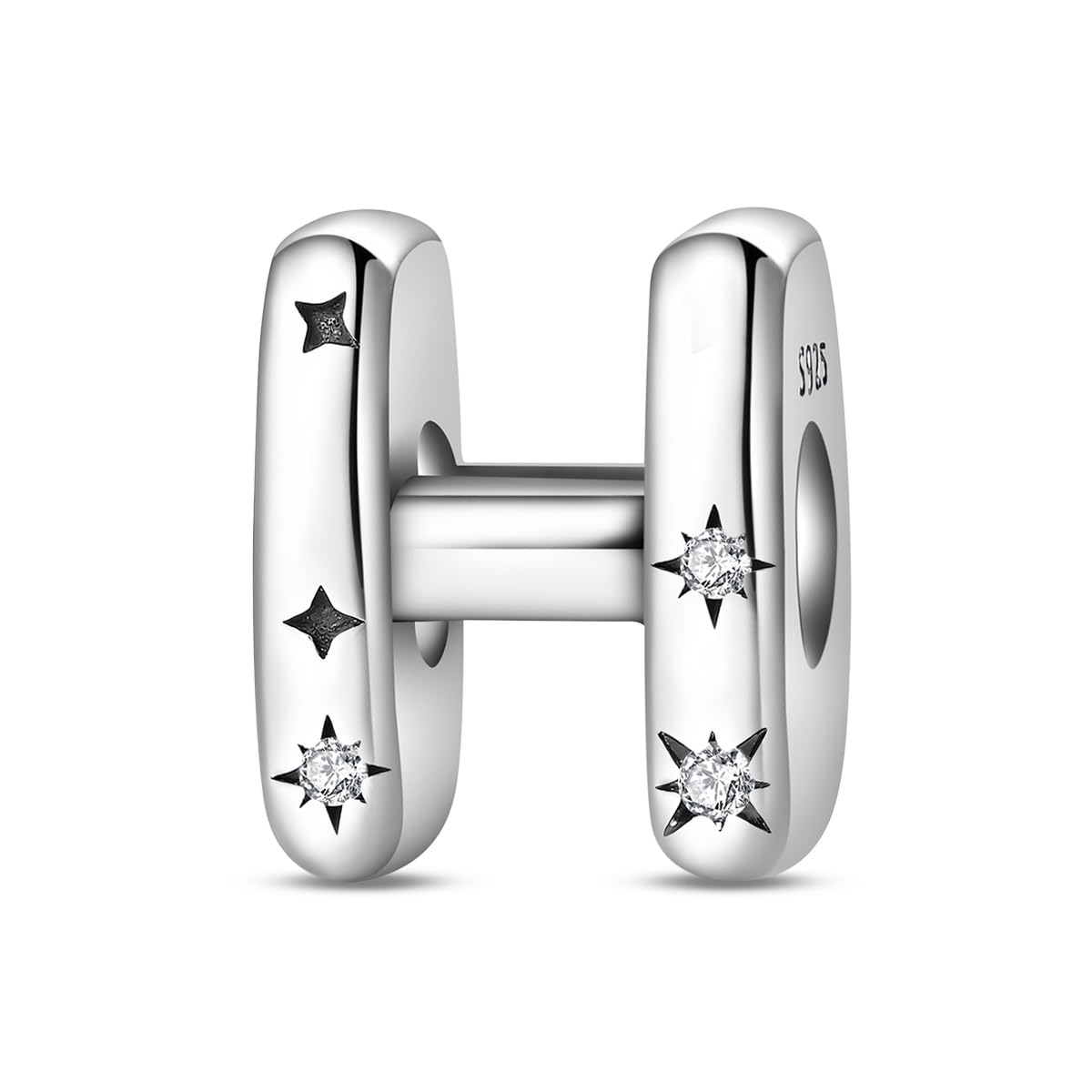 Sterling Silber Charms Anhänger Für Armbänder, Anfangs Buchstaben Charms Passen Für Pandora Armband, Hypoallergene Perlen Charm Für Schmuck Diy Geschenke Für Frauen