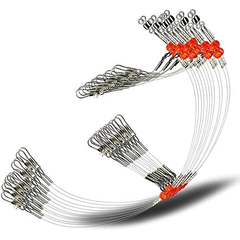 YOTO Fishing Leaders with Swivels and Snap Cover