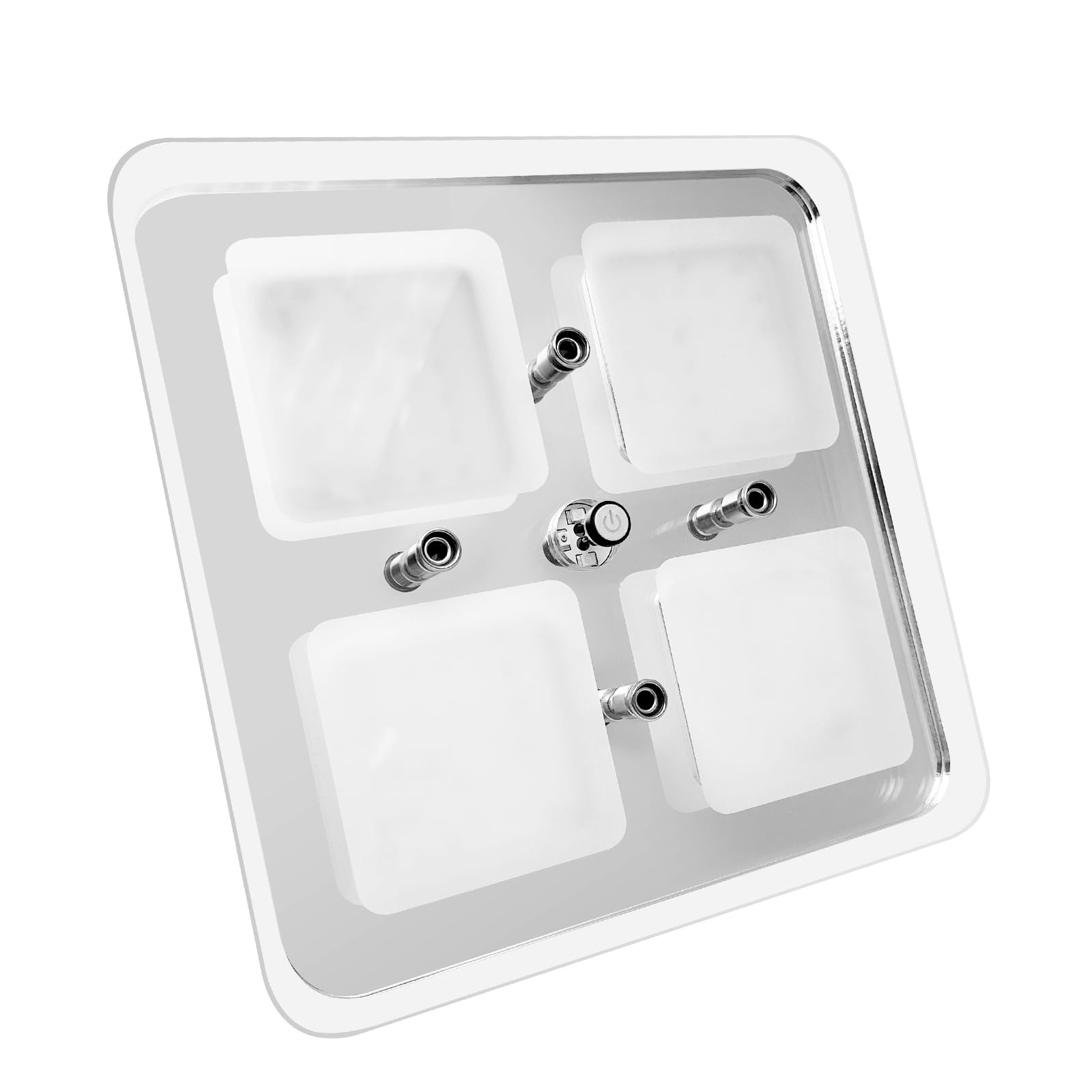 Dream Lighting Plafoniera LED 12v per Camper Caravan Barca 560LM 8W Illuminazione Interni Moderna Dimmerabile 3000K Bianco Caldo