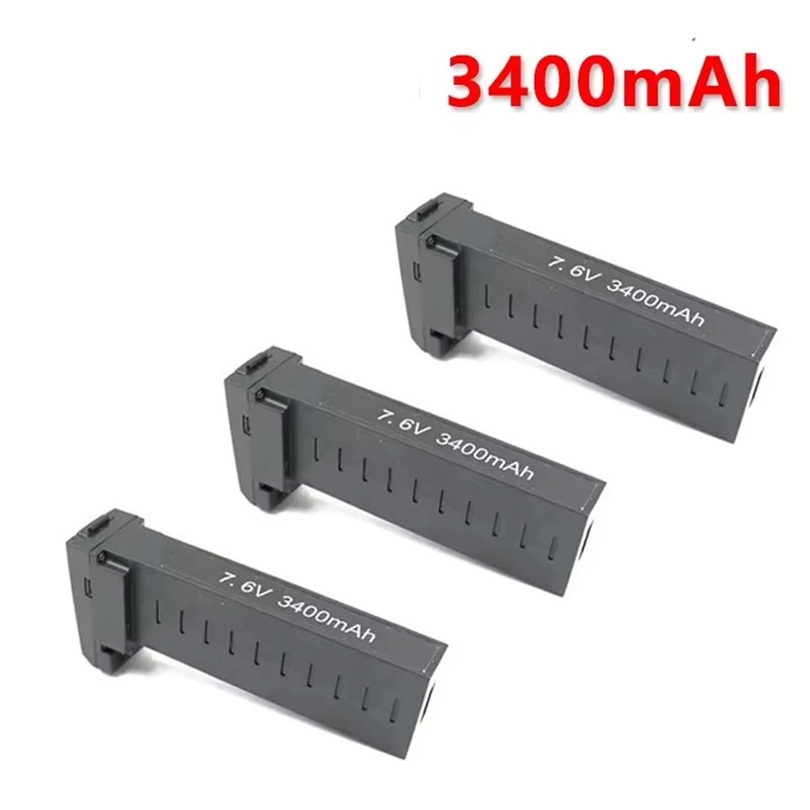 Lot de 2 Batteries Lipo 7,6 V 3400 mAh for Drone SG906 Pro et SG906PRO/MAX, compatibles avec Les Accessoires de Drone SG906 Pro(1Pcs)