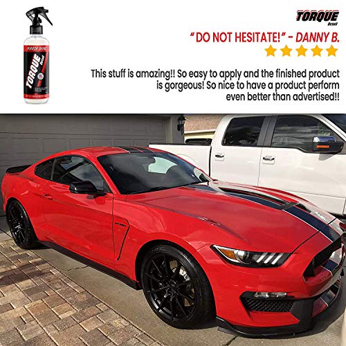 Torque Detail Mirror Shine - Super Gloss Wax & Sealant Hybrid Spray Superior Shine w/Professional Detailer Protection - Quickly Applies in Minutes, Each Coat Last Months (8oz)