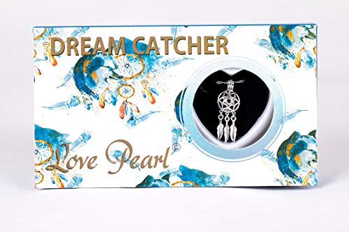 Dream Catcher Pearl Necklace Love with with Genuine Pearl
