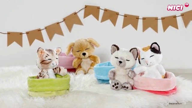 NICI Chat Porte-bonheur En Peluche 20 Cm – Doux, Mignon, Recyclé – Câlin, Déco, Cadeau Enfant Et Adulte – Marron 62142