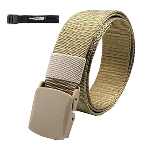 Image of Money Belt for Men Security Belt, with Hidden Money Pocket, Nylon | Cashsafe Anti-Theft Wallet Non-Metal Buckle, Money Belts for Travel, Security Money Belt, Military Tactical Mens