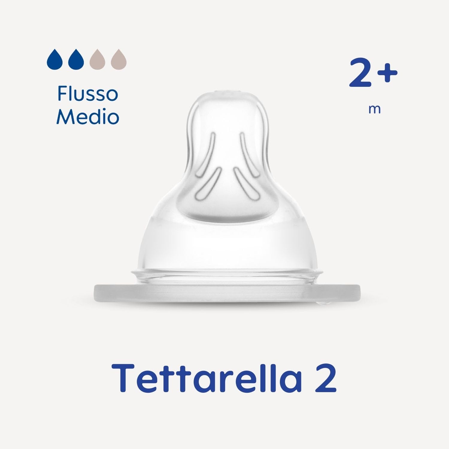 MAM Quadripack con 2 Tettarelle Misura 2 e 2 Tettarelle Misura 3 (Set da 4), Tettarella MAM piatta e simmetrica in morbido Silicone SkinSoft, Kit da 2 accessori neonato 2+ mesi per l'allattamento