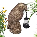 ソーラーガーデンスタチュー鳥 - 動物モチーフの装飾的な屋外ランタン、夕暮れ 時に自動的に オ ンに なる省エネ 照明 | 母 、娘、 友人へ ガー デン のギフトアイデア
