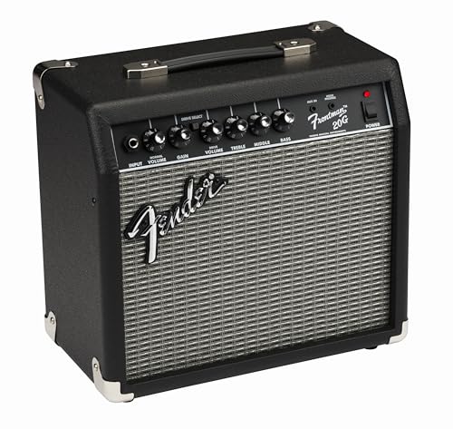 Fender Frontman 20G Gitarrenverstärker, Ideal für Gitarrenstudium, Übungsräume und Live Sessions, Klare Höhen und kräftige Bässe für elektrische Gitarre, Schwarz Fender Frontman 20G Gitarrenverstärker, Ideal für Gitarrenstudium, Übungsräume und Live Sessions, Klare Höhen und kräftige Bässe für elektrische Gitarre, Schwarz