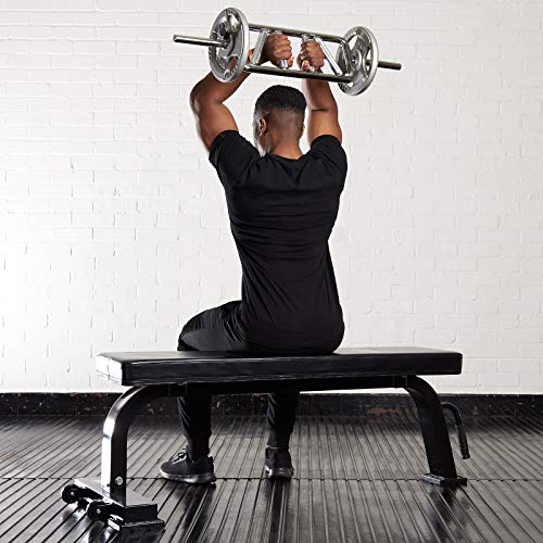 Mirafit 1" Multi Grip Tricep Weight Bar and Spring Collars - Image 3