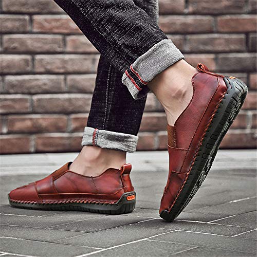 Men's Casual Loafers Driving Shoes Oxfords Comfortable Stitching Sneaker Penny Classic Moccasins Formal Walking Leather3