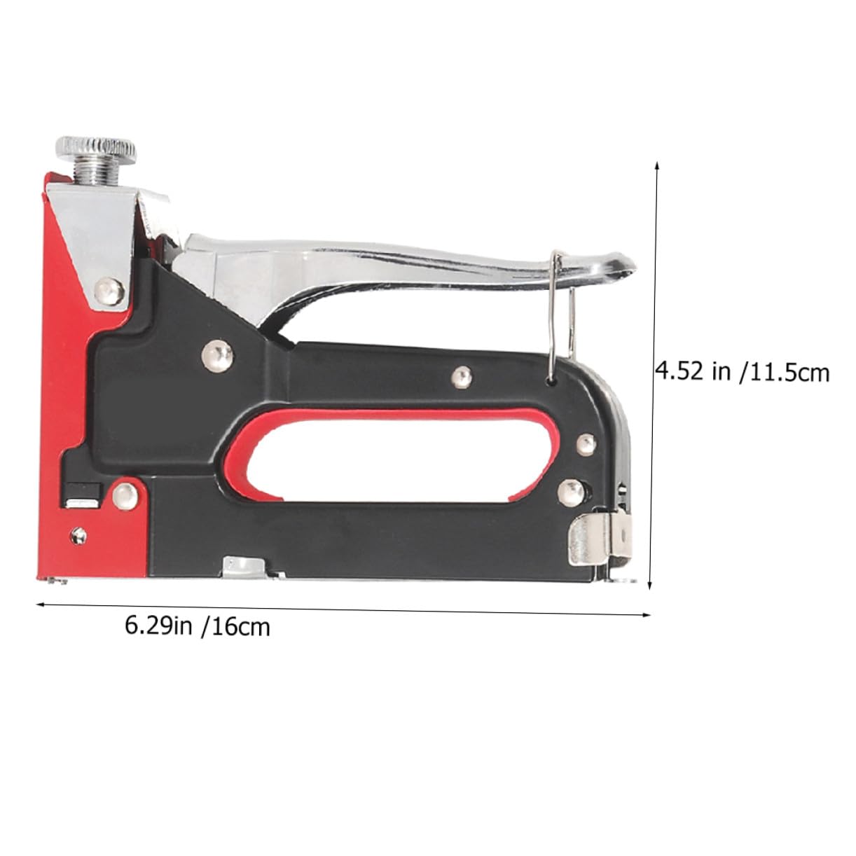 Chiodatrice Manuale 3 in 1 in Metallo per U T Graffette | Meccanismo a Molla Regolabile, Struttura Robusta, Strumento Manuale per Fissaggi Multipli