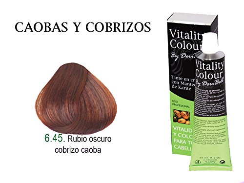 By DoriBell ® Tinte Vitality Colour Manteca de Karité 60ml. Tono Rubio Oscuro Cobrizo Caoba
