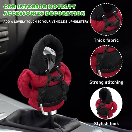 image for Augeny 2 PCS Car Shift Knob Hoodie, Funny Shirt Sweater Design Gear Sh
