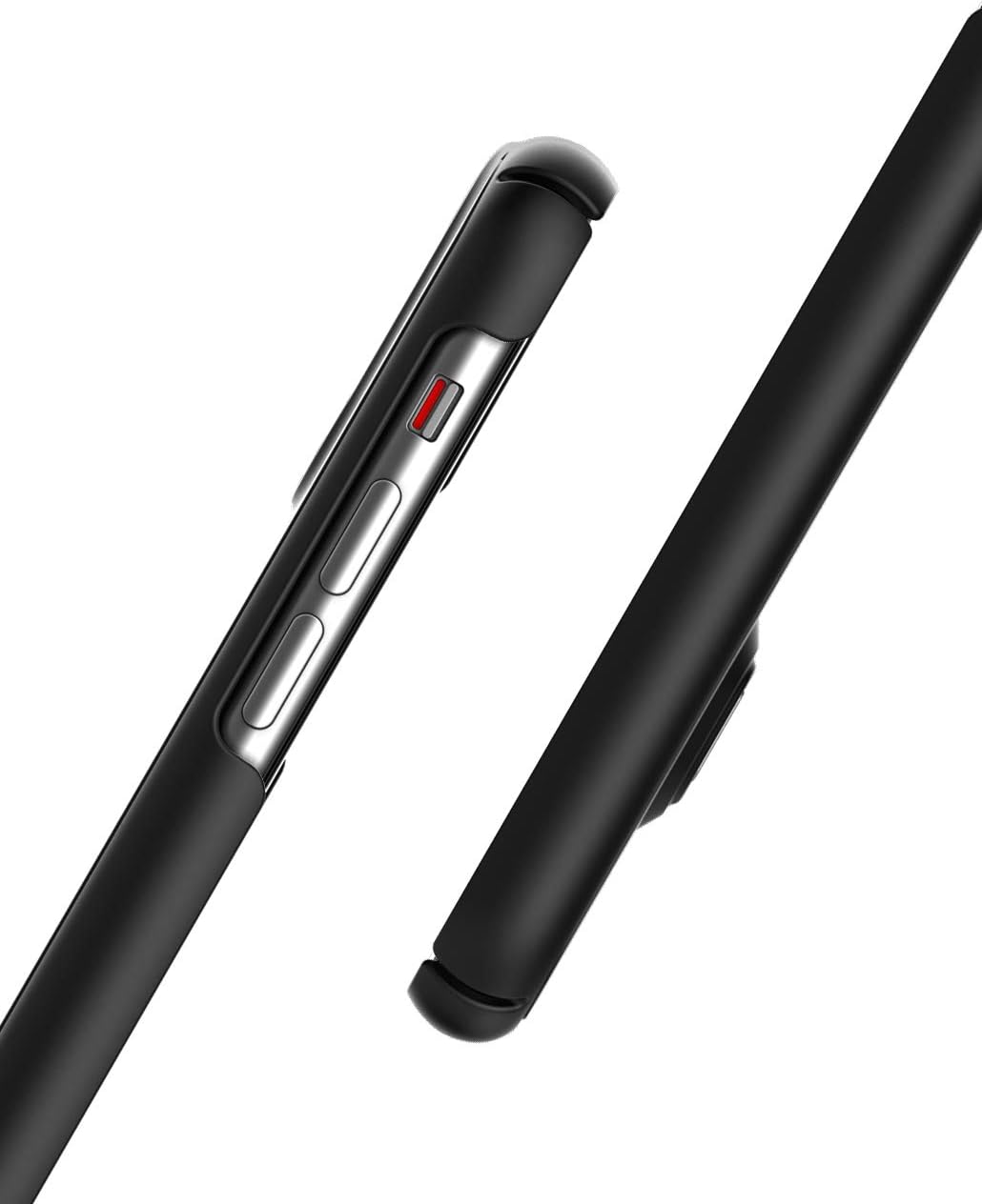 Encased iPhone 11 Belt Clip Phone Case with Kickstand (2019 Slimline) Ultra Thin Cover with Holster - Black