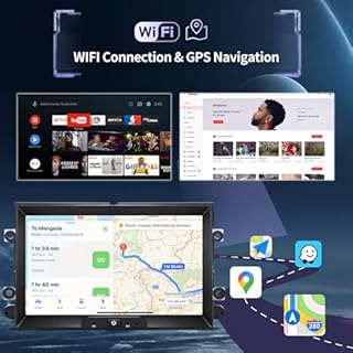 Radio for Ford F150 2004-2008 Radio Ford F250 F350 Escape Expedition Focus Fusion Explorer Mustang Wireless Carplay Android Auto 8 Inch Screen WiFi Bluetooth GPS Navigation Backup Camera