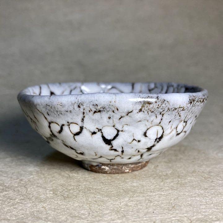 Serpentine Karatsu Guinomi, Karatsu Ware, Guinomi, Pottery, Sake